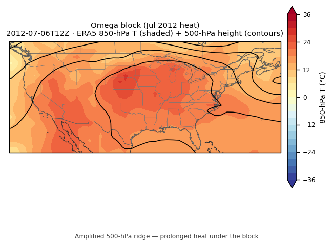 Omega block 2012-07-06 t850 z500