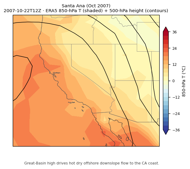 Santa Ana 2007-10-22 t850 z500